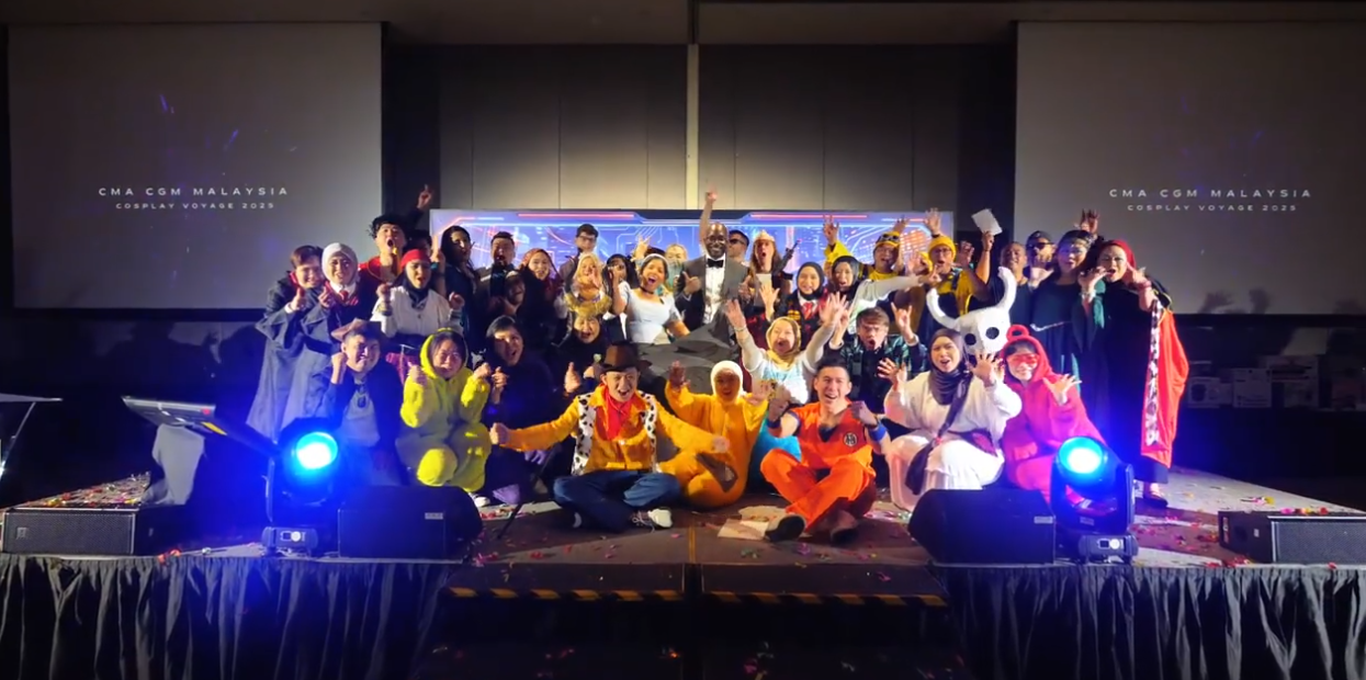 Cosplay Voyage 2025 CMA CGM event — performers on stage